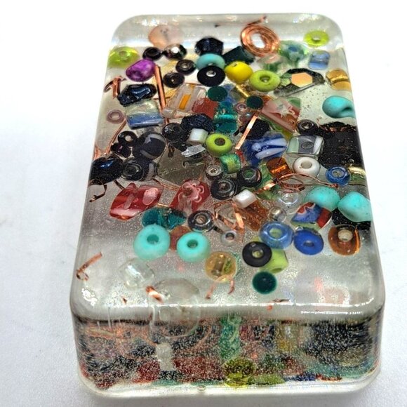 Orgonite pocket piece energy 3/4" x 3" x 2" - Picture 3 of 3